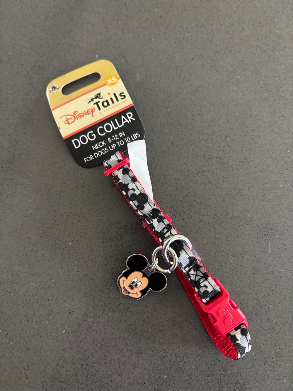 Disney Mickey Mouse Dog Collar - Red, Black, White